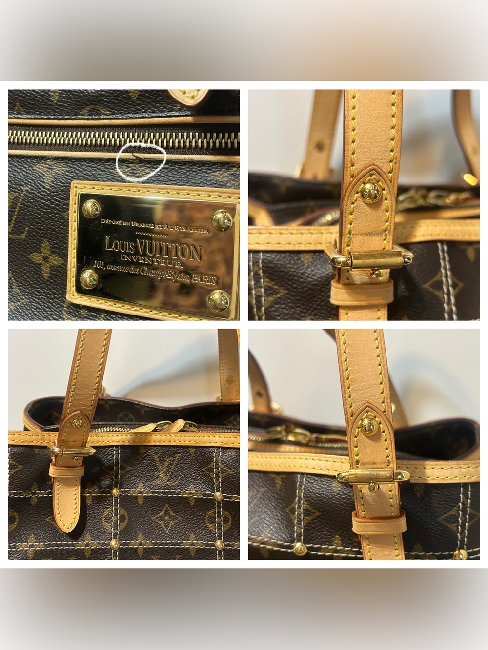 LOUIS VUITTON RIVETING BAG EUC - Picture 14 of 17